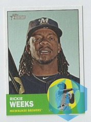 2012 Topps Heritage #433 Rickie Weeks Milwaukee Brewers SP